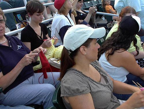 Baseball with Knitters