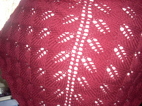 Mom's Kiri Shawl, Close-up