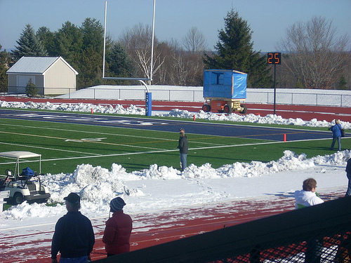 Football in the Snow, I
